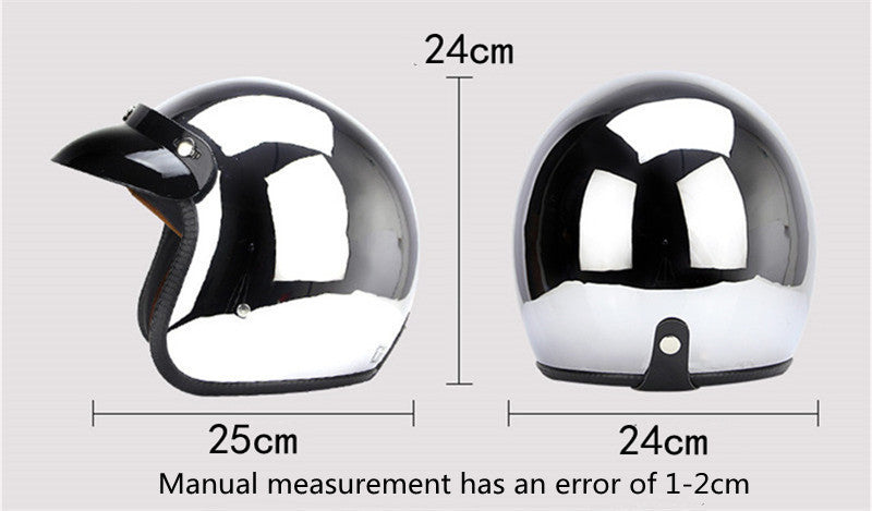 RPM Rebels Mirror Motorcycle Half Helmet