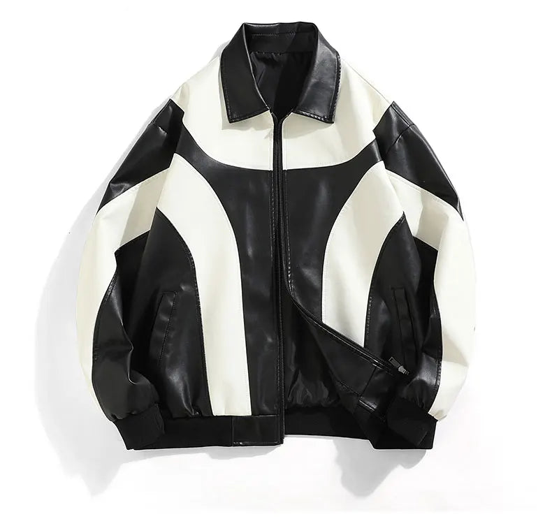 RPM Rebels Hip Hop Style Faux Leather Motorcycle Jacket