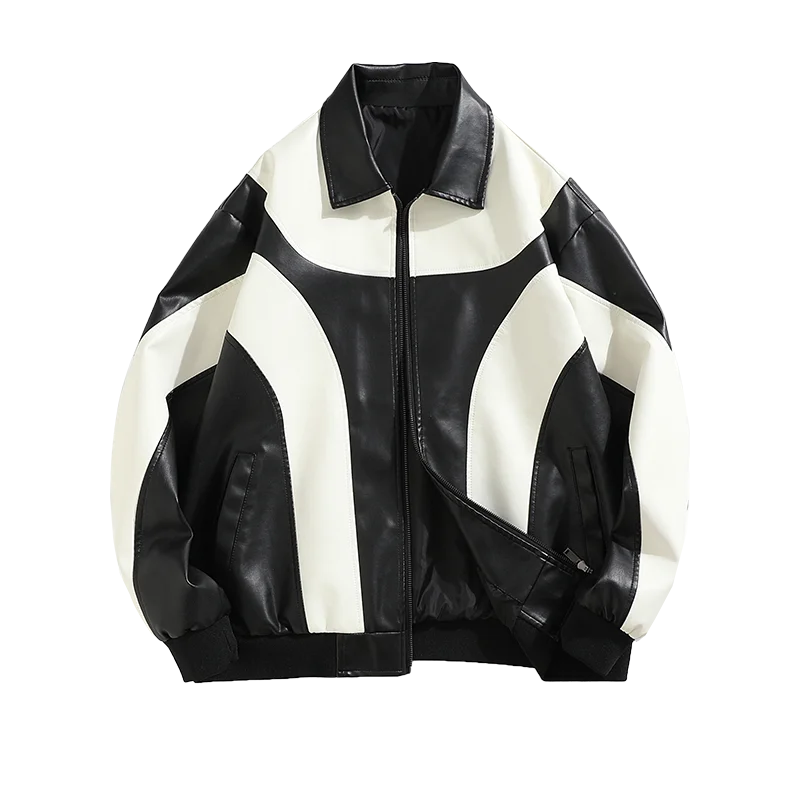 RPM Rebels Hip Hop Style Faux Leather Motorcycle Jacket