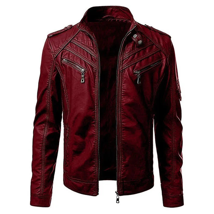 RPM Rebels Red Robin Faux Leather Motorcycle Jacket