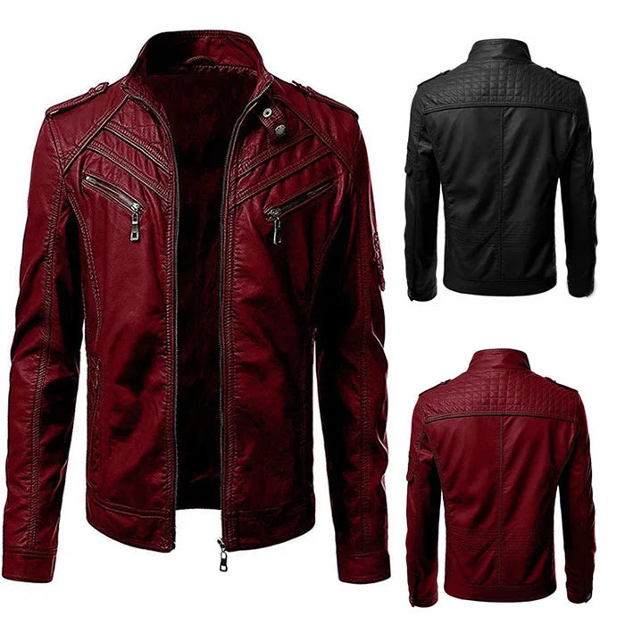 RPM Rebels Red Robin Faux Leather Motorcycle Jacket