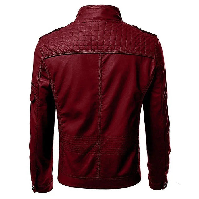 RPM Rebels Red Robin Faux Leather Motorcycle Jacket