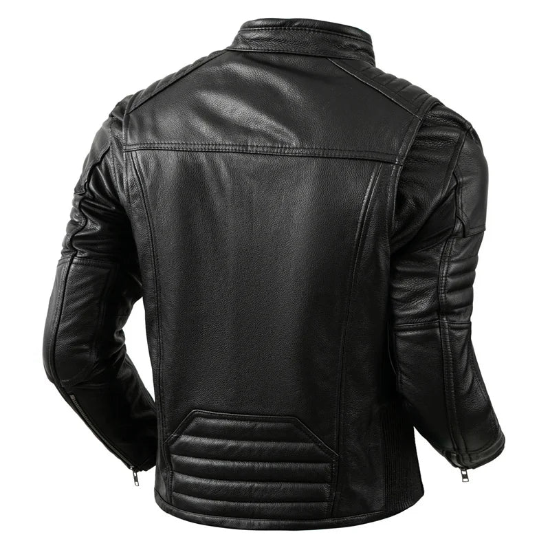 Vintage Real Leather Motorcycle Jacket