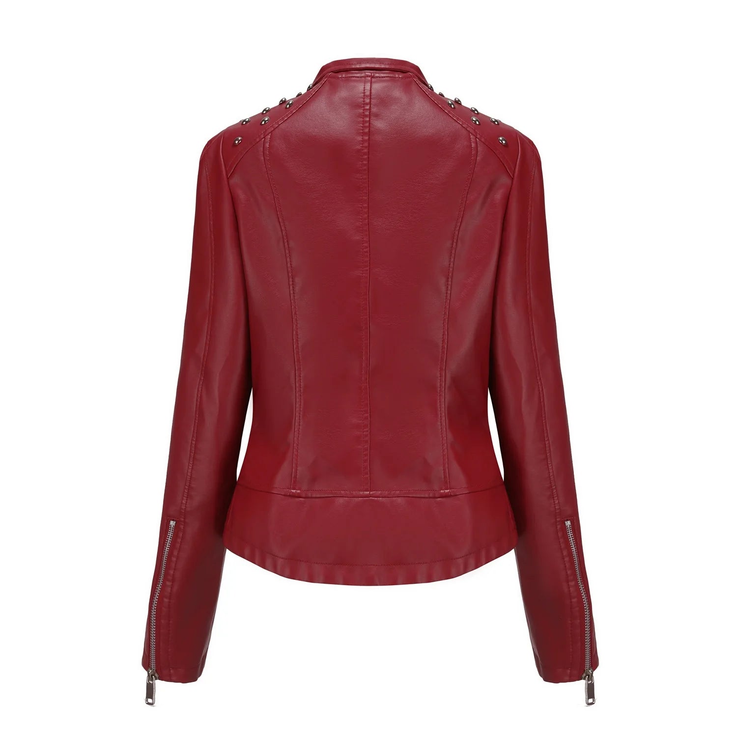 Women's Faux Leather Motor Jacket