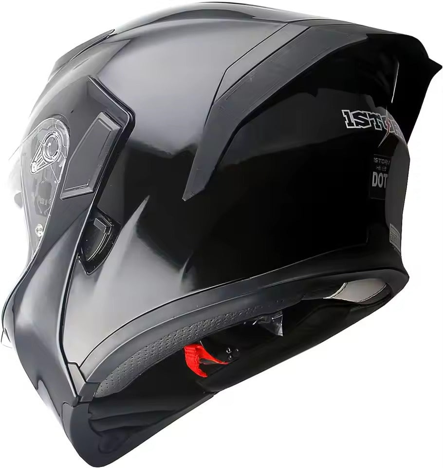 RPM Rebels Glossy Black Modular Motorcycle Helmet