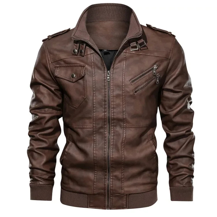 RPM Rebels Hoodie Motorcycle Leather Jacket