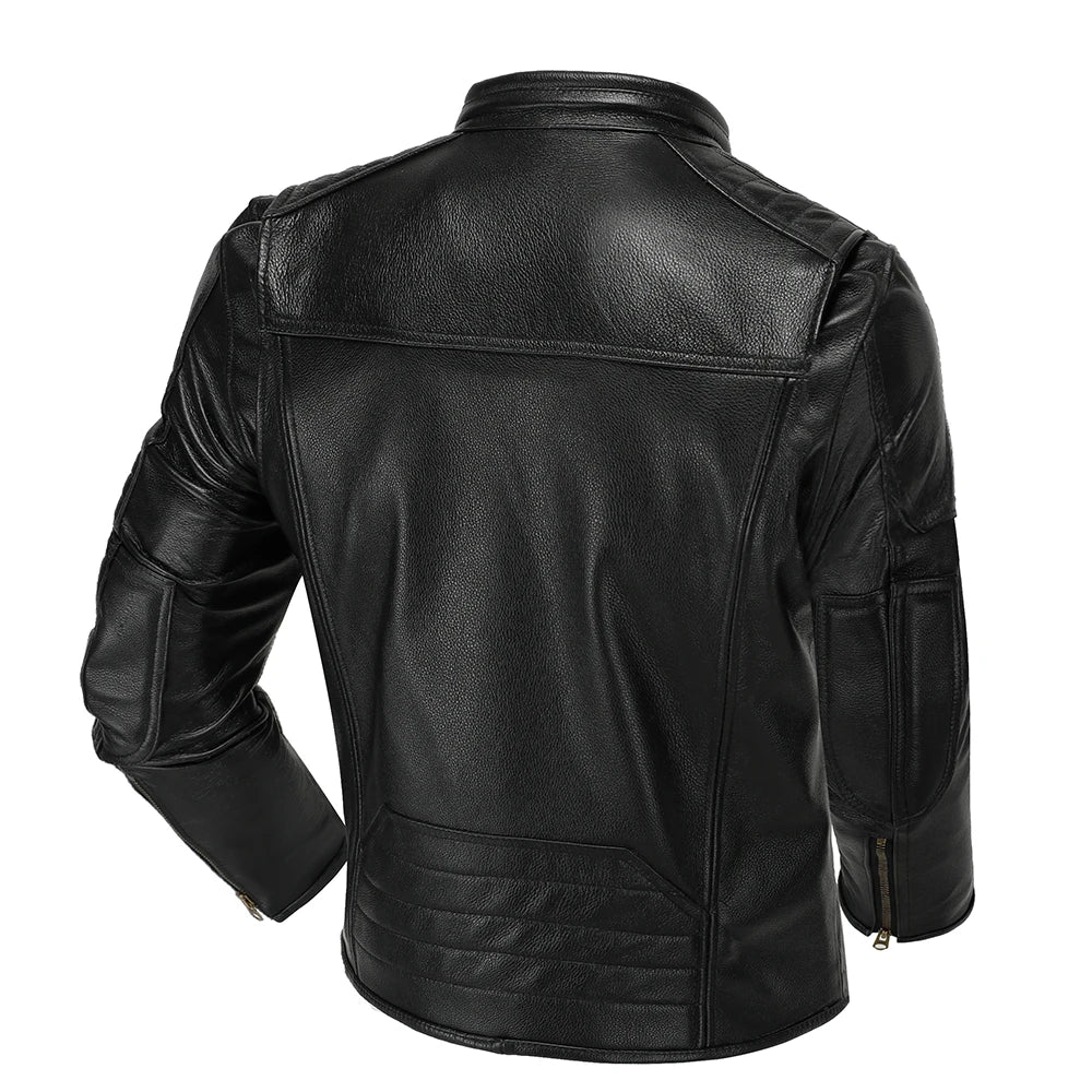 Vintage Real Leather Motorcycle Jacket