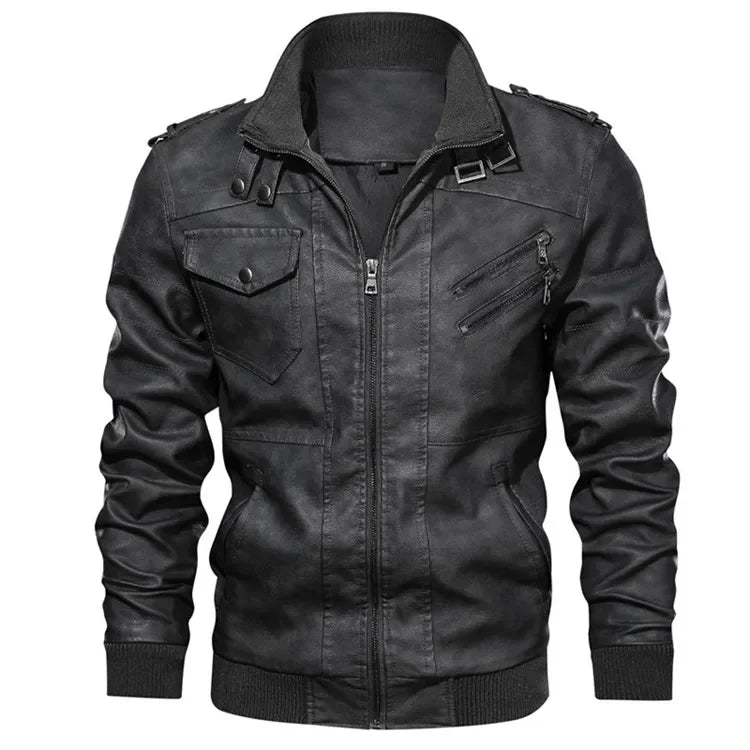 RPM Rebels Hoodie Motorcycle Leather Jacket