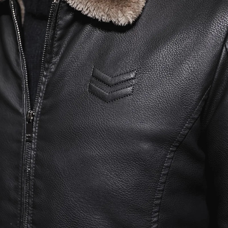 Winter Rider Jacket with Thick Velvet