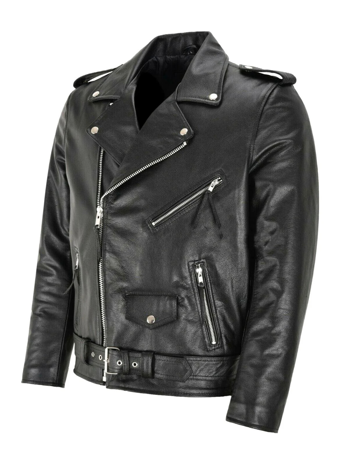 RPM Rebels Casual Leather Motorcycle Jacket