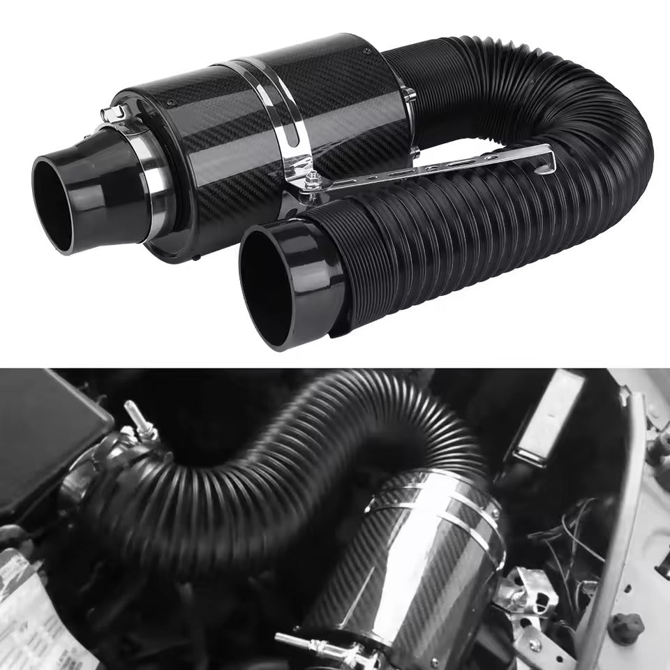 RPM Rebels 3" Car Universal Carbon Fiber Cold Air Intake System