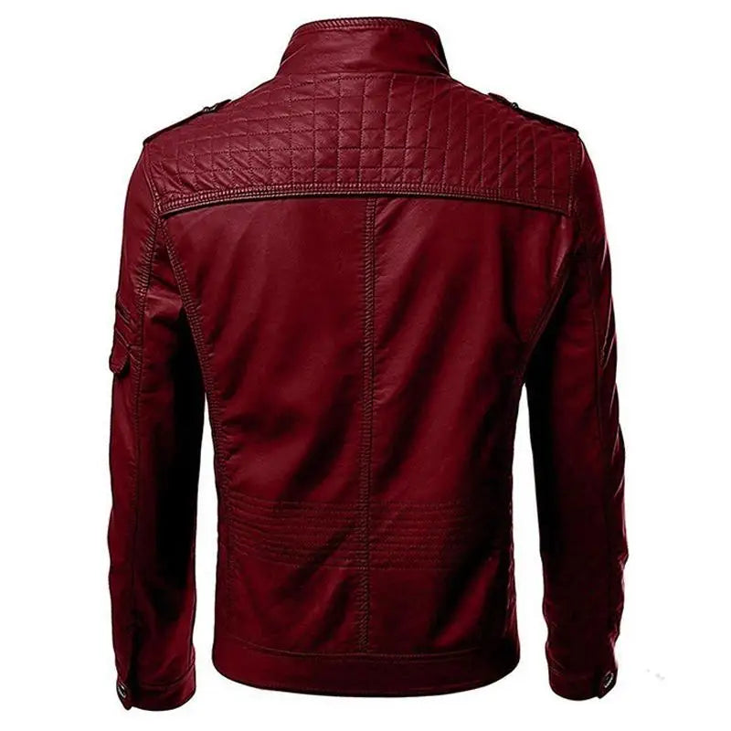 RPM Rebels Red Robin Faux Leather Motorcycle Jacket