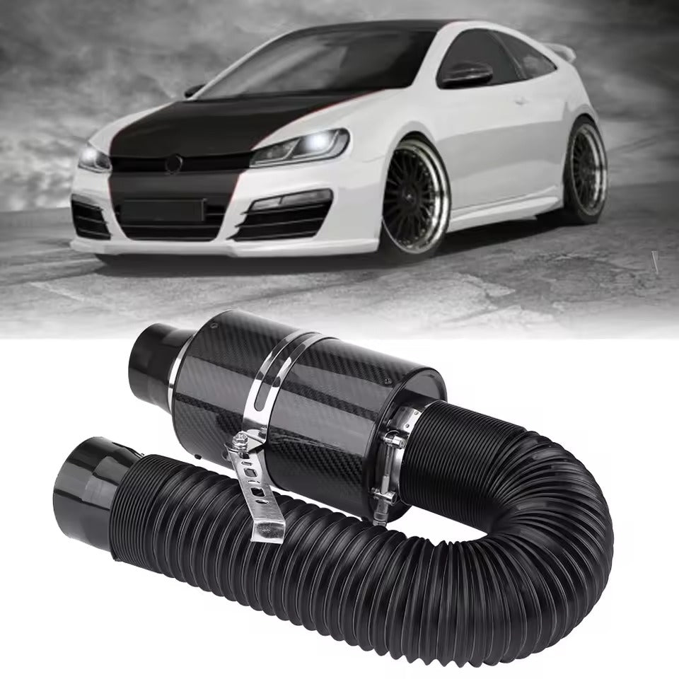 RPM Rebels 3" Car Universal Carbon Fiber Cold Air Intake System