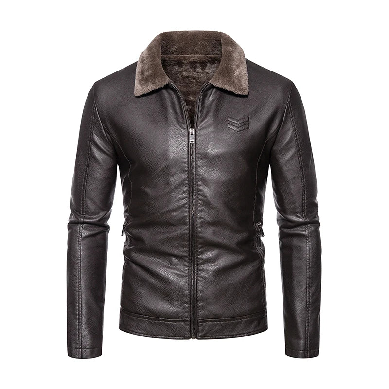 RPM Rebels Windproof Motorcycle Jacket with Fur Collar