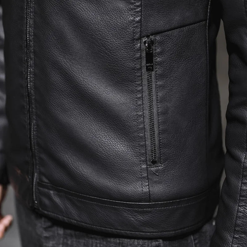 Winter Rider Jacket with Thick Velvet