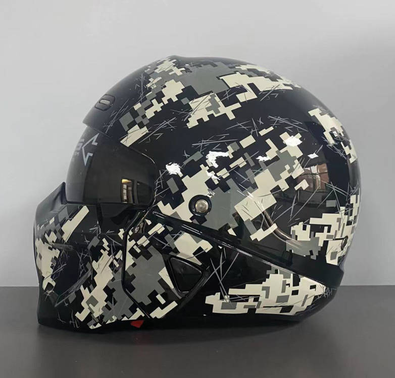 Drip Mods Casco de motocicleta Silent Assassin