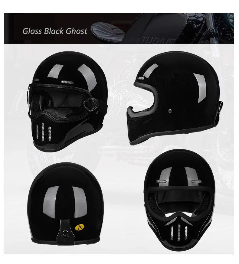 Retro-Integralhelm mit Bluetooth