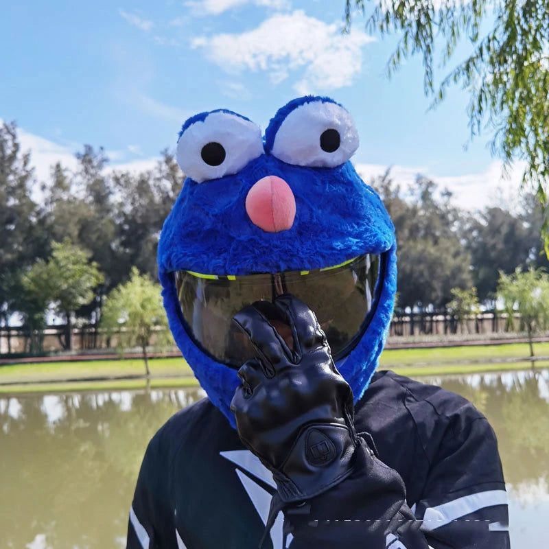 Cookie Monster Purple Helmet Cover