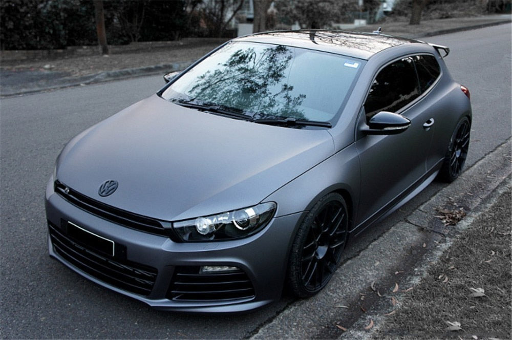 Matte Dark Gray/Silver Car Wrap Film