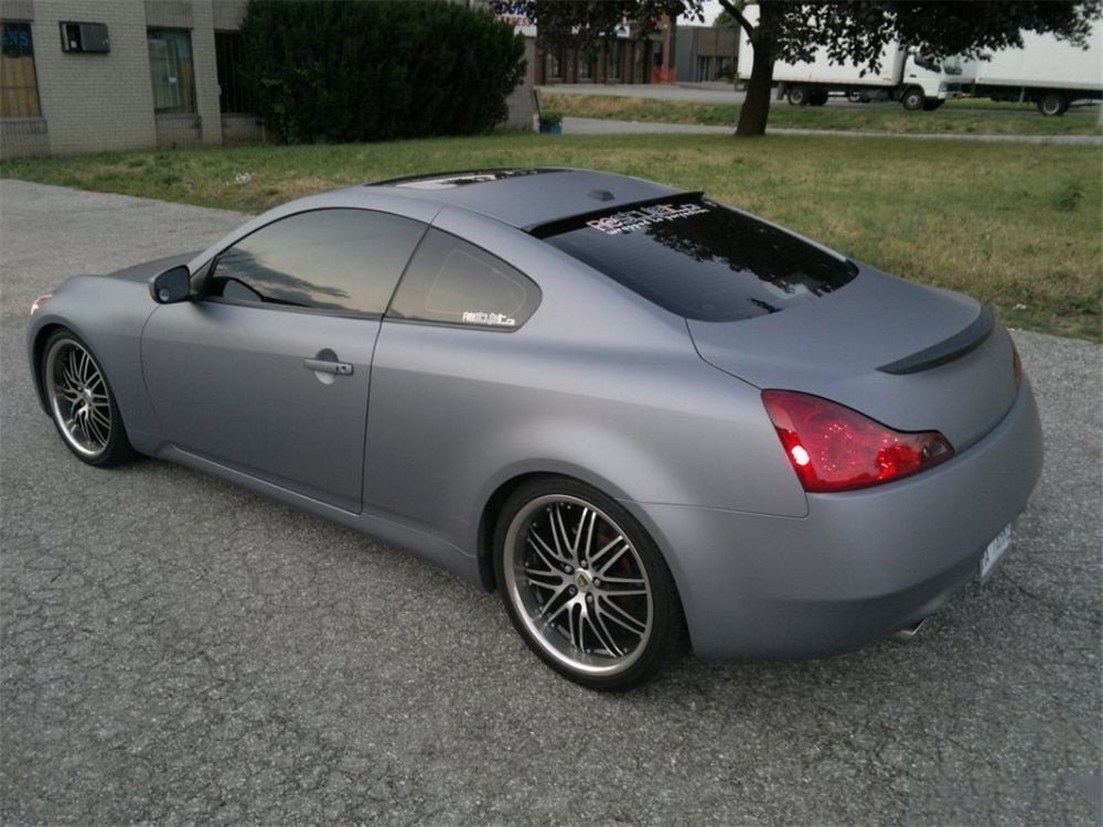 Matte Dark Gray/Silver Car Wrap Film