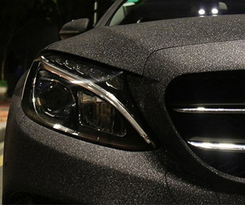 Black Glitter Diamond Car Wrap Film