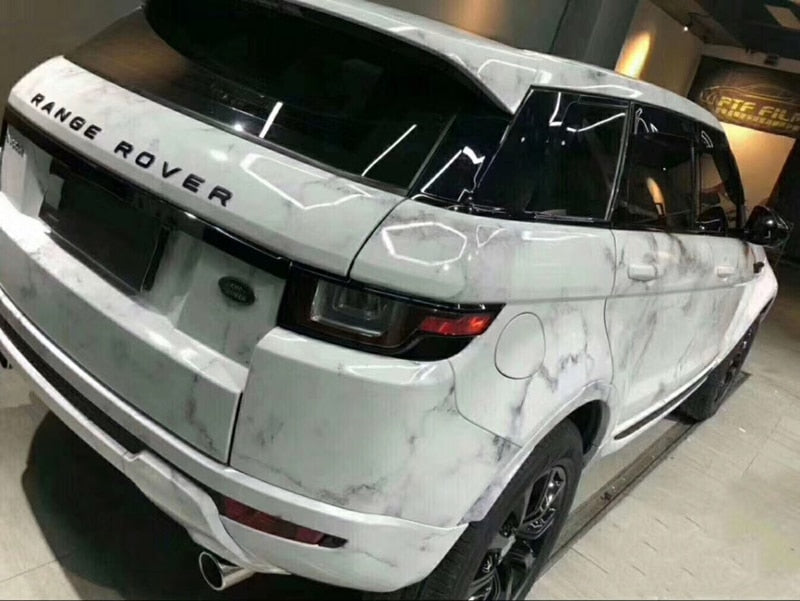 Glossy Marble Pattern Car Wrap Film